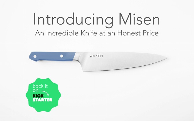 misen knife kickstarter